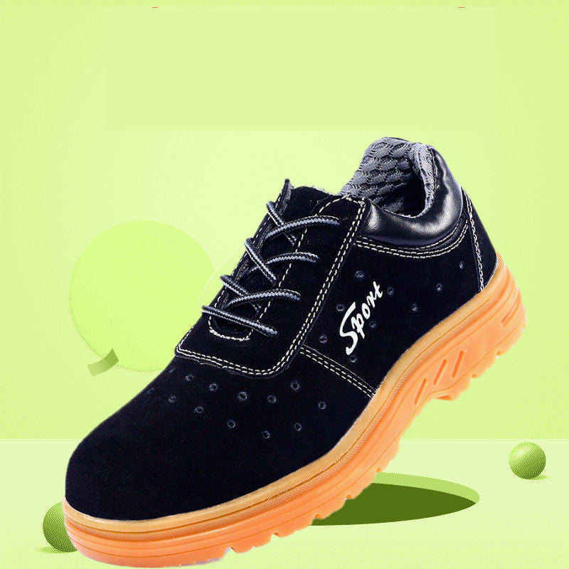 Breathable Steel Toe Cap, Anti-smashing And Anti-piercing, Wear-resistant Work Shoes With Tendon Bottom